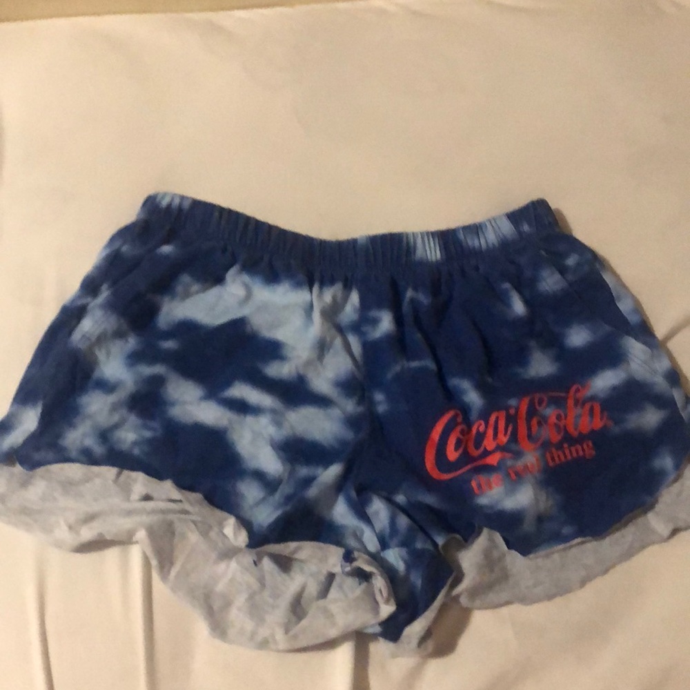 Coca Cola blue cute shorts and shirt duo